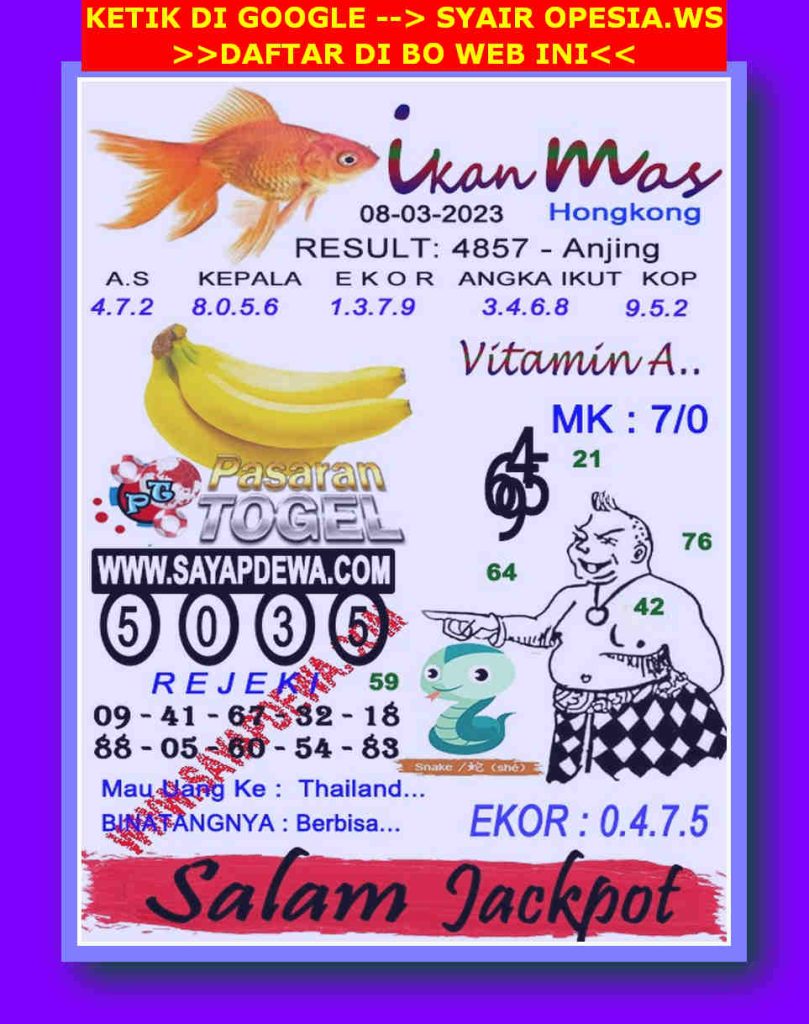 Syair HK 1 Februari 2024 Data Keluaran Rabatlottery